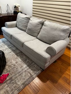 Ashley Furniture Gray Couch / Sofa — 95” Wide — Excellent Condition