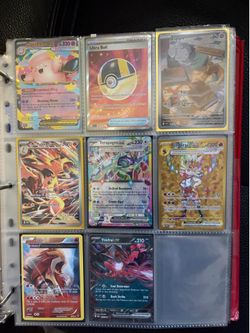 Pokemon card binder collection