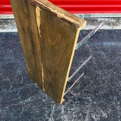 Wooden Board with Metal Brackets/ base / DELIVERY NEGOTIABLE