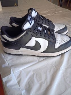 Nike Dunk Low Black White Sneakers size 8