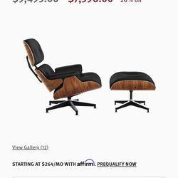 Eames Herman Miller Black Leather Lounge Chair and Ottoman 2021 Tall
