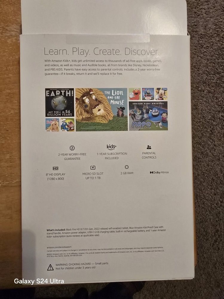 Amazon Fire HD 8 Kids Tablet.