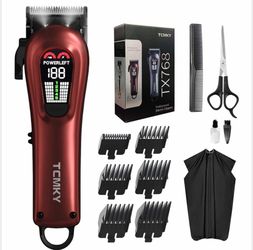 Hair Clippers For Men Professional Clippers For Men Cordless&Corded Barber Clippers For Hair Cutting & Grooming. Rechargeable Hair Trimmer Kit For Hou