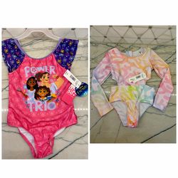 New girls' swimsuits both size 4. Disney