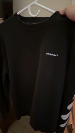 Off white sweater long sleeve tshirt logo black