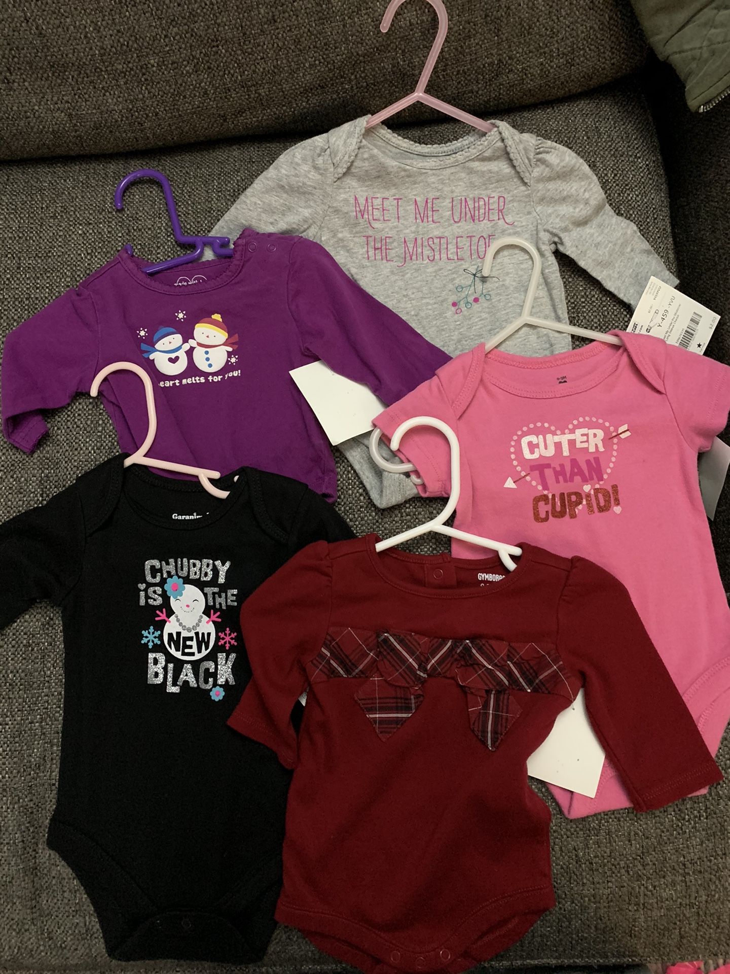 Baby Girl 0-3M Onesies, Pants, and Dresses