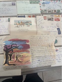 Vintage handwritten letters