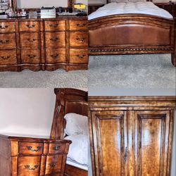 Queen Bed Set Great Condition 