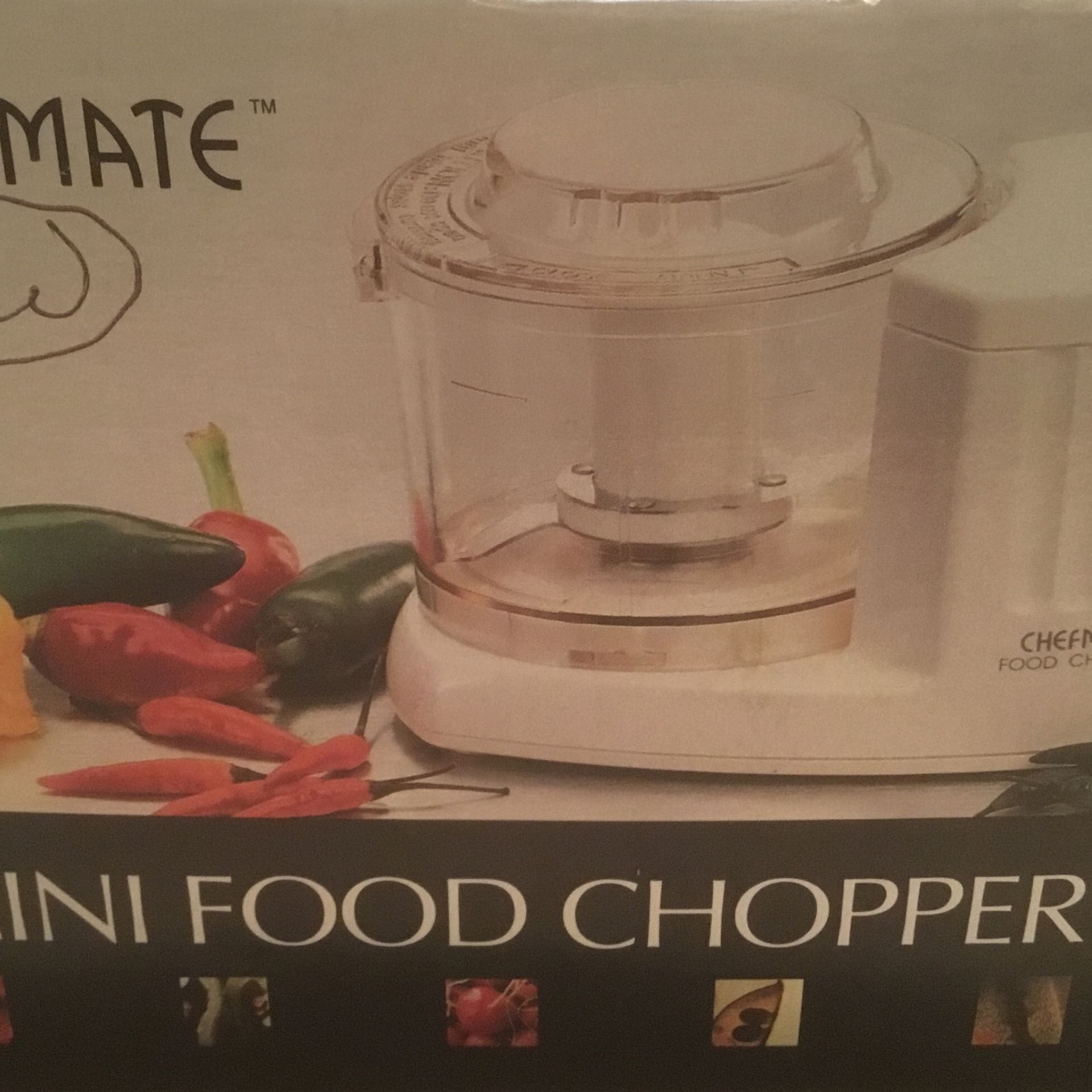Food Chopper - Chefmate Mini Food Chopper - New In box