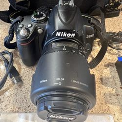 NIKON D3000 WITH EXTRAS