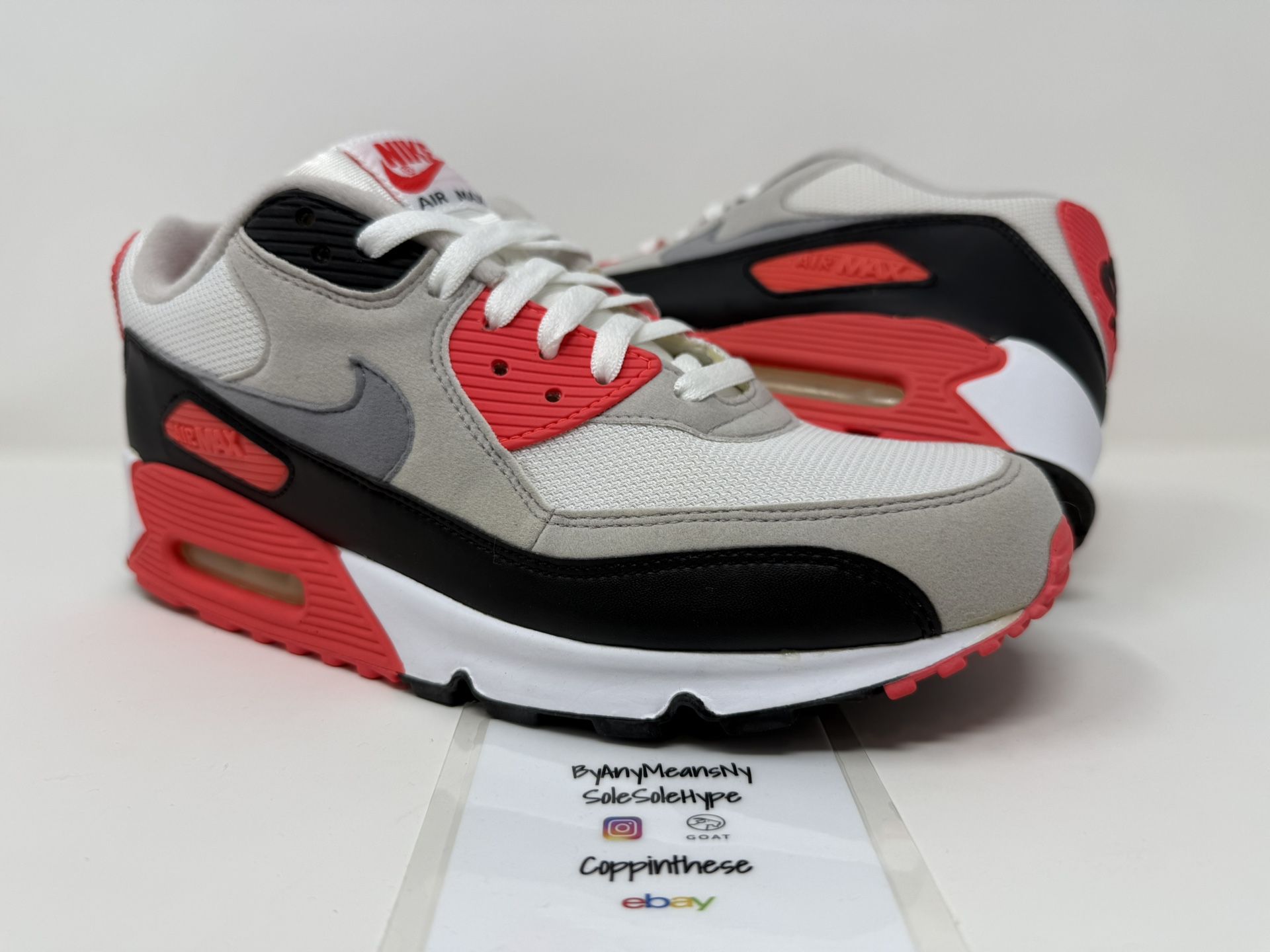 USED 2010 NIKE AIR MAX 90 INFRARED SIZE 10