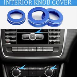 Blue Interior Knobs For Mercedes Benz 