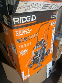 Ridgid wet/dry vac 16 gal costumer return to Home Depot as i