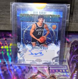 Ben Saraf Topps Chrome Stratospheric RC Auto Card