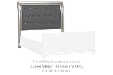Ashley Furniture Item: B650-57 Coralayne Queen Sleigh Headboard + matress and matress spring stand
