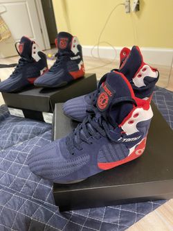 Sz 8 Red/white/blue Gym/jujitsu Otomix High Top Sneakers