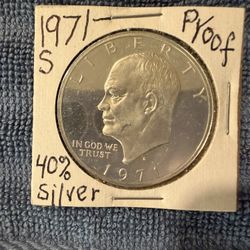 1971-S Silver Proof Ike Dollar (Below Spot) - 
