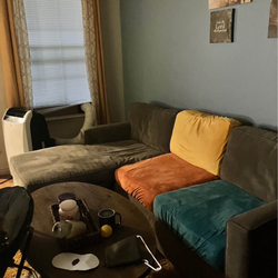 Couch //bed & storage couch