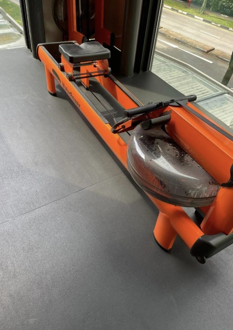 Water Rower M1 HiRise Rowing Machine with S4 Monitor Orangetheory Edition