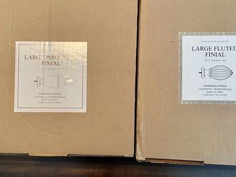 Curtain Rod finials And Brackets 