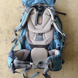 Deuter Aircontact 60+10 SL — a large-capacity women’s trekking/backpacking pack.