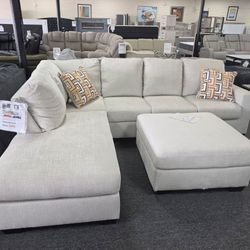 Light Beige Sectional Sofa 🚚WE DELIVER🚚