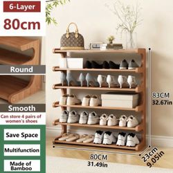 6-teir Bamboo Shoe rack 