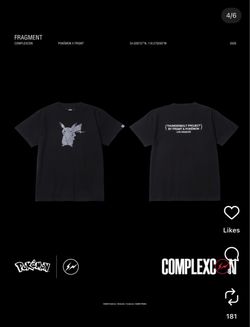 Pikachu X Fragment (ComplexCon Exclusive)