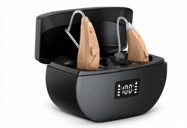 Rechargeable Digital Hearing Aid with Charging Case - Model K06