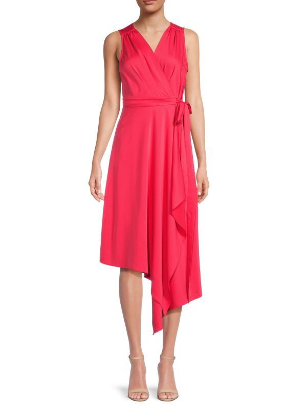 BCBGMAXAZRIA Asymmetric Wrap Dress