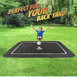 Brand New In The Box- Rectangular In-Ground Trampoline -7x10 Without Enclosure 