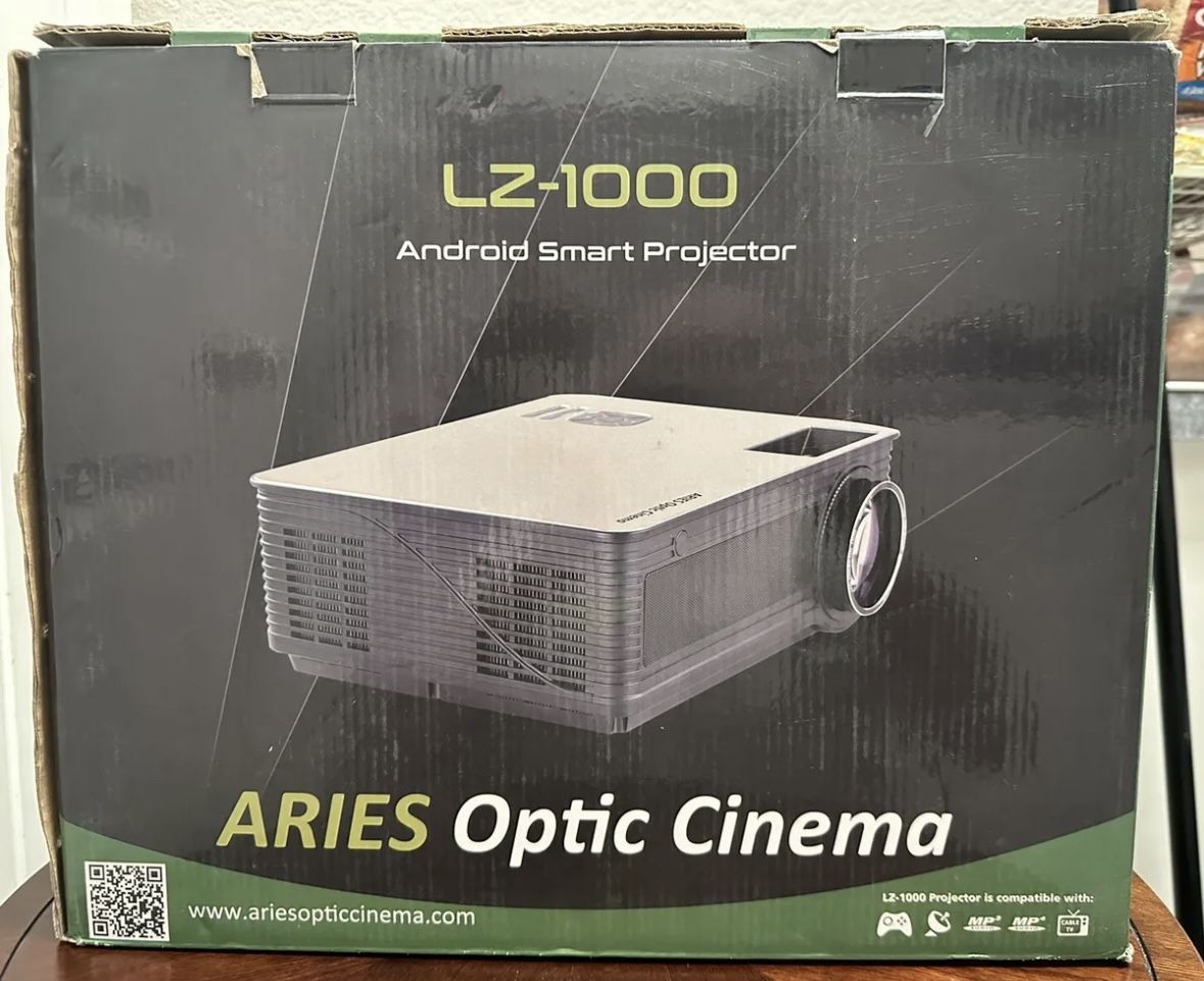 Android Smart Projector LZ-1000 Aries Optic Cinema For Home Theater MSRP $4000+