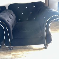 Black With Diamonds Sofa 