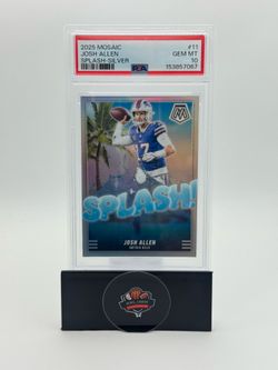 2025 MOSAIC JOSH ALLEN #11 SPLASH-SILVER PSA 10 POP 1