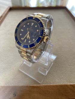 Rolex Submariner 18k Stainless Steel/ Yellow Gold Blue Dial 