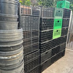 Plant Containers Buckets And Milk Crates Storage Boxes