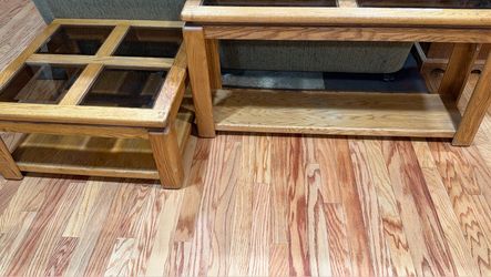 Oak Coffee and End Table