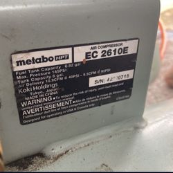 Air Compressor Metabo 
