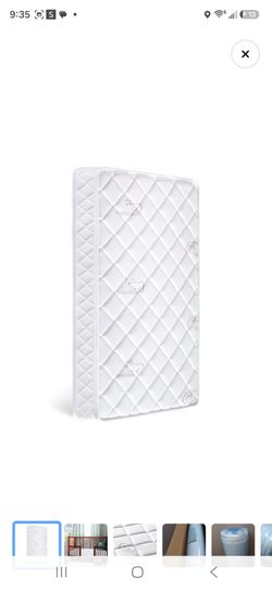 Letmxiu Premium Crib & Toddler Mattress,100% Knitted Fabric, Premium Fleece Surface-Hypoallergenic, 5" Thick Firm Soft Crib Mattress, Non-Toxic - Fits