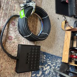 Live Wire 24x4 XLR cable Snake 100ft NEW