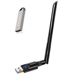 new USB WiFi Adapter 1200Mbps QGOO USB 3.0 WiFi Dongle 802.11 ac Wireless Network Adapter with Dual Band 2.42GHz/300Mbps 5.8GHz/866Mbps 5dBi High Gain