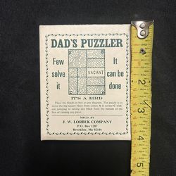 Collector’s Item: Dad's Puzzler