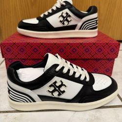 Tory Burch Black and White Sneakers