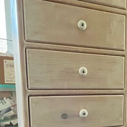 Tall wood dresser