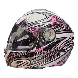 Bilt - Cyclone - Pink // White Womens Motorcycle Helmet BLH33