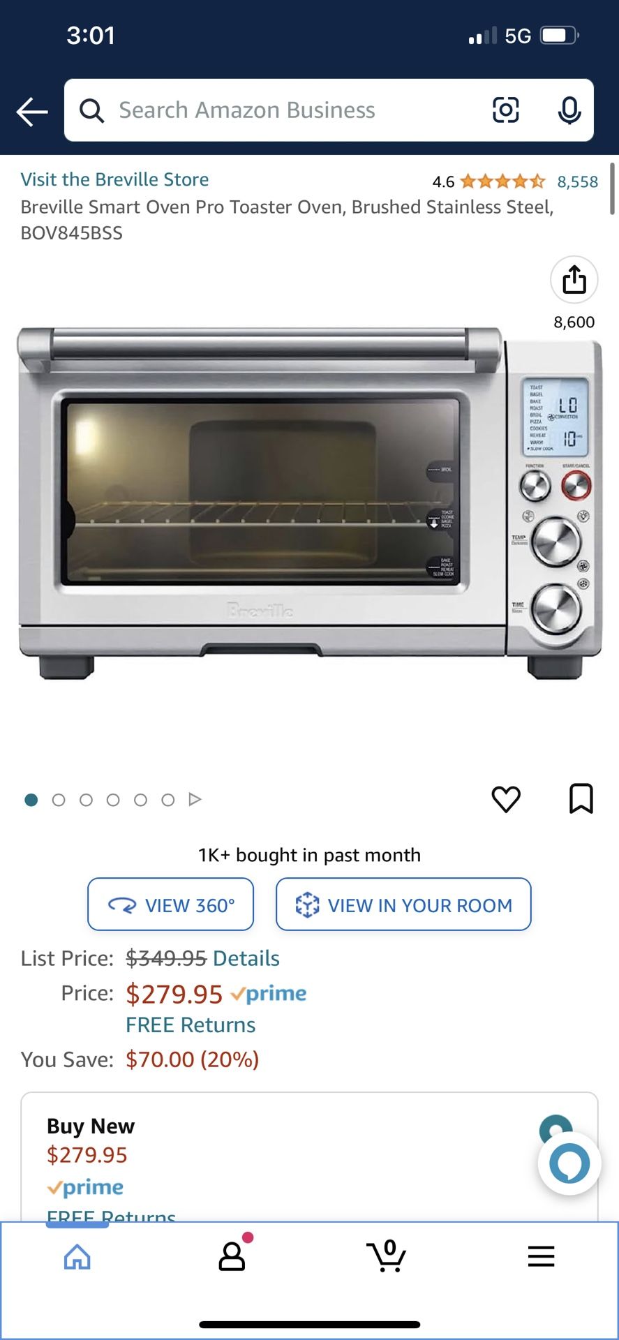 Breville Smart Oven Pro Toaster Oven, Brushed Stainless Steel #975 for Sale  in Murfreesboro, TN - OfferUp