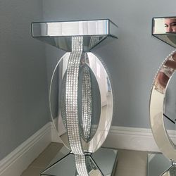Crystal Diamond End Tables ( Living Room ) 