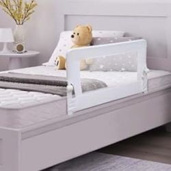 32” Bed Rail for Toddlers, White, NEW