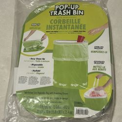 New pop up trash can bin recycling disposable party camping rv bag easy garage