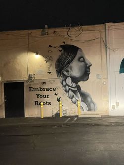 Hand painted mural